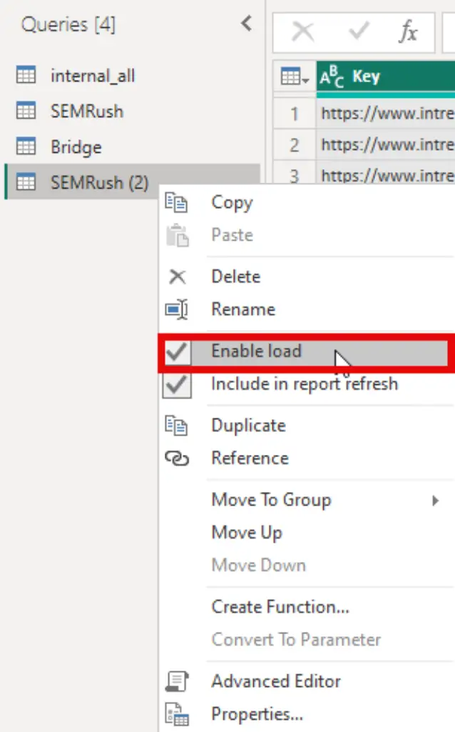 the art of data joining: a guide to discovering SEO insights - disable semrush load