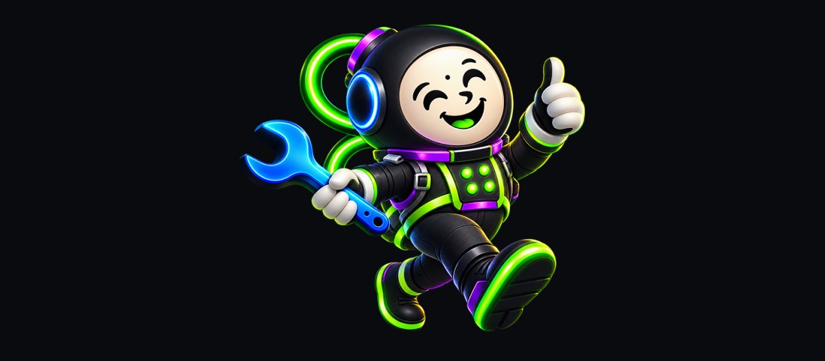 Remus, Intrepid's Agency OS mascot: a smiling cartoon astronaut holding a wrench